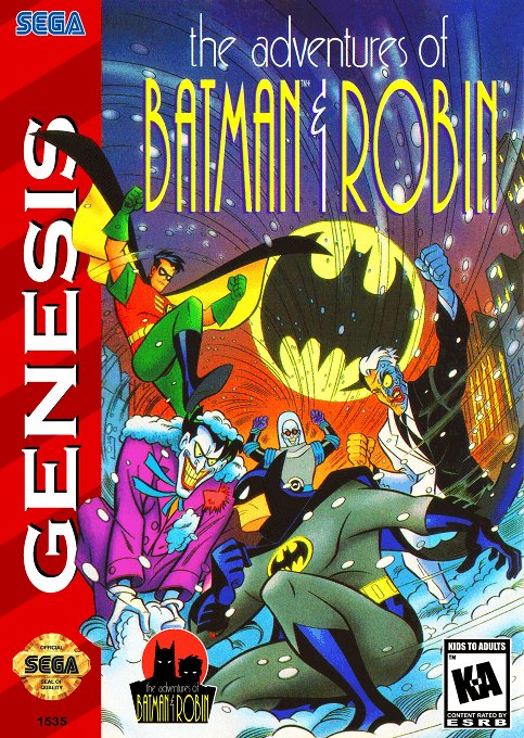 Adventures of Batman and Robin box art for Sega Genesis